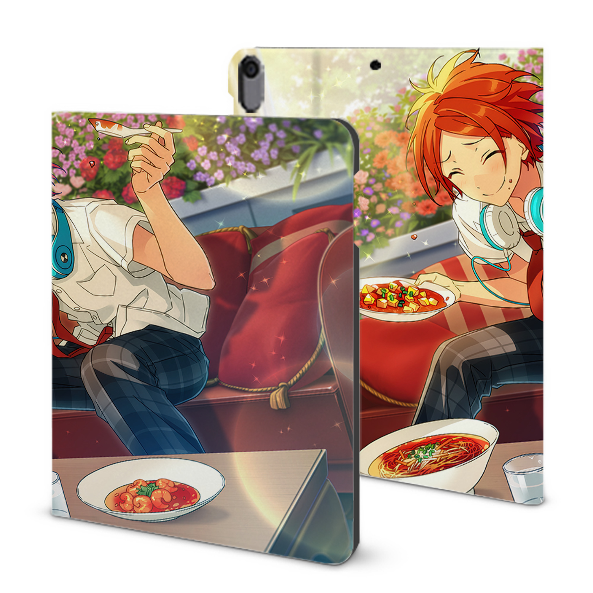（画像用） あんさんぶるスターズ! Ensemble Stars IPad ケース ブック型 PUレザー TPU 耐衝撃 軽量 薄型 ペン収納なし 全面保護 IPad 各モデル対応